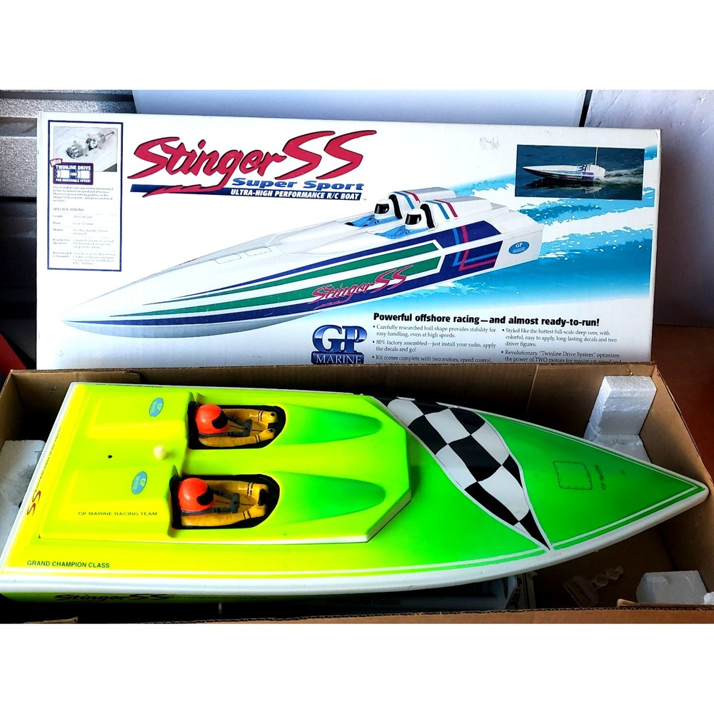 GP Marine Stinger SS Super Sport RC Boat 24" No Remote or Charger Not Tested